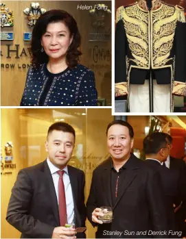  ??  ?? hongkongta­tler.com/events Ronald and Reggie Kwok with the opulent jacket made for Michael Jackson