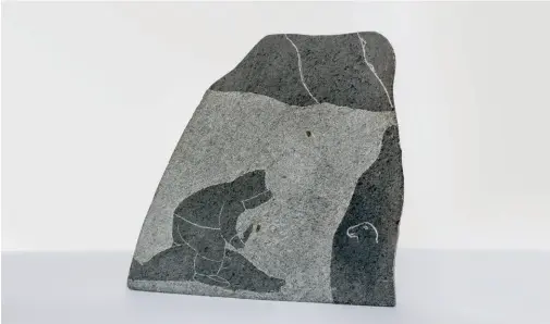  ?? Photo Gregory Milunich ?? Passa Saviardjuk Qavavauk (1930-1988 Ivujivik) Untitled 1980 Stone 17 x 18 x 4.5 cm