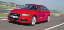  ??  ?? The 2015 Audi A3 sedan provides remarkable gas consumptio­n.