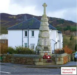  ??  ?? Furnace War Memorial.