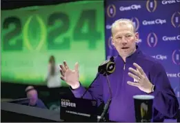  ?? ?? KALEN DeBOER told his staff in recruiting to focus on the things that make Washington different from others during the time the future was uncertain.