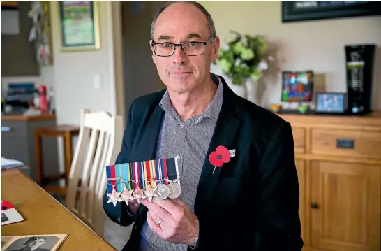  ?? PHOTO: DAVID UNWIN/FAIRFAX NZ ?? Evan Lloyd is travelling to Norway to visit the war grave of his uncle, flight sergeant Arthur William Smith Evans.