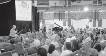  ?? Kevin Allen ?? ELEANOR HOLMES NORTON speaks at a church during the March on Washington Film Festival.