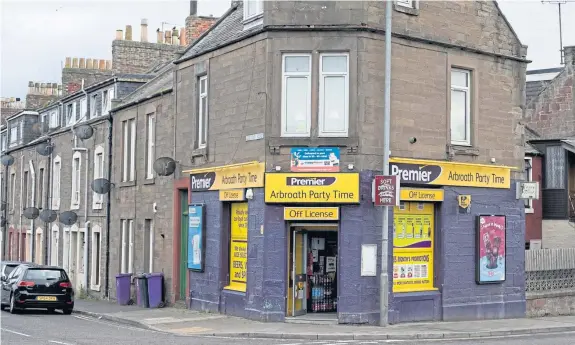  ?? Picture: Paul Reid. ?? The police have asked Angus Council to review the Arbroath Party Time shop’s licence after a bottle of stimulant was sold.