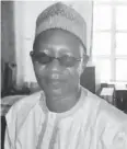  ??  ?? Professor Ibrahim Ali Muhammad Dabo