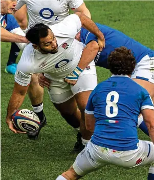  ?? PICTURE: REX ?? Out of sorts: Vunipola was well below his best against Italy