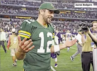  ??  ?? Aaron Rodgers