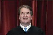  ?? ERIN SCHAFF — THE NEW YORK TIMES VIA AP ?? Associate Justice Brett Kavanaugh during a group photo at the Supreme Court in Washington.