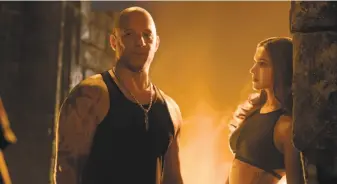  ?? Paramount Pictures ?? Vin Diesel and Deepika Padukone star in the sequel “XXX: Return of Xander Cage.”