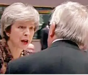  ??  ?? THERESA MAY: ‘Yes you did’