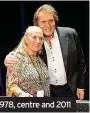  ??  ?? BY HIS SIDE: Engelbert with Patricia in 1968, left, 1978, centre and 2011