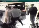  ??  ?? Home surveillan­ce video shows Miami-Dade Sgt. Manuel Regueiro slapping a suspect.