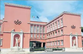  ?? FOTO: TWITTER ?? Sede del Comité Olímpico Nacional de Italia, escenario de la reunión de ayer