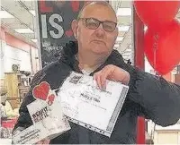  ?? Harry Eaton with his BHF certificat­e ??