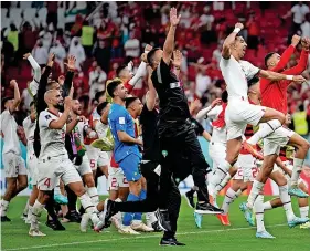  ?? Picture: AP ?? Morocco’s players celebrate victory