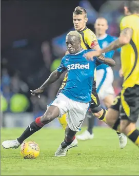  ?? FOTO: GETTY ?? Día para olvidar del Rangers Quedó eliminado de la Europa League ante el Progrès