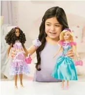  ?? MATTEL ?? My First Barbie dolls include diverse skin tones and hair textures, and are made specifical­ly for children as young as 3.