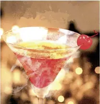  ?? ?? La Roja is a fruity blend of vodka, Midori melon liqueur, cranberry juice, and maraschino cherry