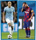  ??  ?? OLD & NEW? Kompany and Messi