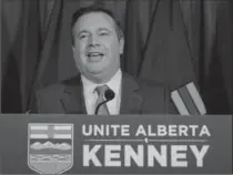  ?? JEFF MCINTOSH, THE CANADIAN PRESS ?? Jason Kenney said the merger had to be done to defeat the NDP.