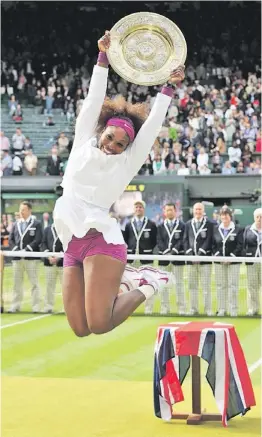  ??  ?? INDOMABLE. Cuando quiere, Serena Williams es imbatible en la cancha.