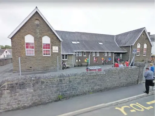  ?? Picture: Google Maps ?? Ysgol Gwenllian, in Station Road, Kidwelly, which will be replaced by a new school off Parc Pendre, in the town.