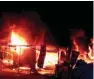  ?? - PTI ?? BLAZE: A major fire broke out at Triwheel Enterprise­s on Wednesday morning in Hyderabad.