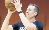  ?? WILFREDO LEE/AP ?? The Heat’s Duncan Robinson has picked up where he left off before NBA shutdown.