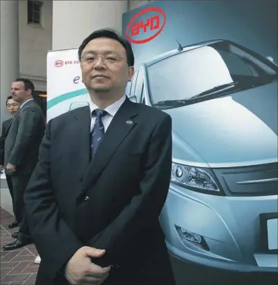  ?? ALAMY ?? Wang Chuanfu, el fundador y CEO de BYD Co.