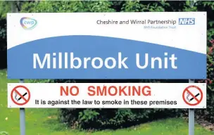  ??  ?? NHS bosses say the Millbrook Unit, which looks after Macclesfie­ld’s mental health patients, is no longer fit for purpose