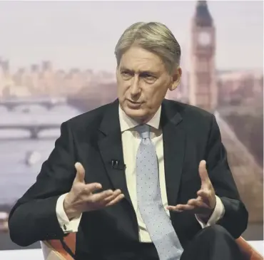  ?? PICTURE: JEFF OVERS/BBC/PA ?? 0 Remarks Philip Hammond made at Cabinet meetings have been leaked