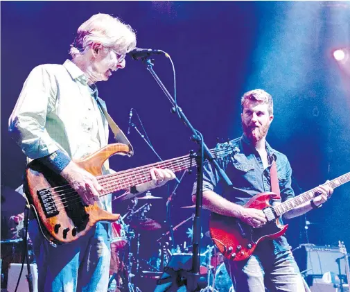  ?? — JOHN R WISDOM ?? Phil Lesh, left, and his son Grahame regularly jam together in the Terrapin Family Band.