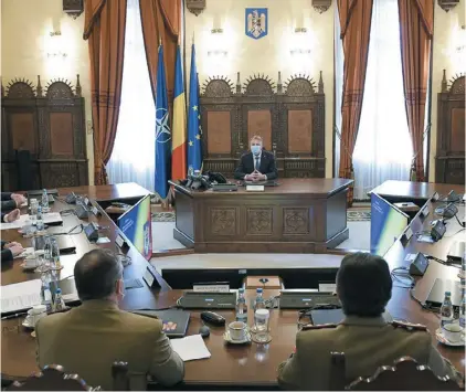  ?? ?? Ședința CSAT din 24 februarie 2022, chiar din ziua când a început războiul în Ucraina.