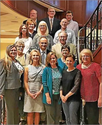  ?? SUBMITTED PHOTO ?? The United Way of Southern Chester County Board joins for a photo during the annual dinner to announce grant recipients.