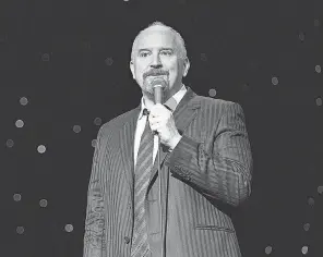  ?? PROVIDED BY CARA HOWE/ NETFLIX ?? Louis C. K., doing stand- up in a Washington, D. C., club got his start writing for stars such as David Letterman and Chris Rock before breaking out on his own.