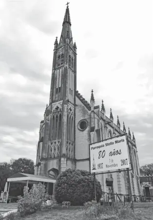  ?? AGENCIA PUNTA ALTA ?? La fachada del templo que celebra este año un importante aniversari­o en su comunidad.