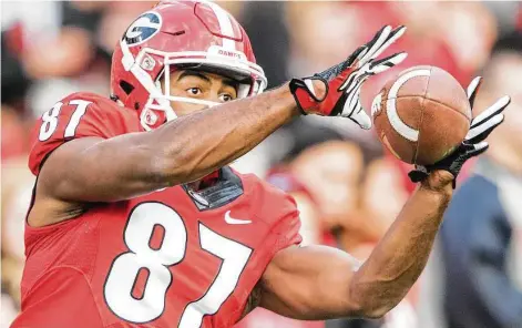  ?? Michael Chang / Getty Images ?? The Texans have had plenty of success with undrafted free agents, and WR Tyler Simmons could be the next one to play a key role.