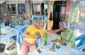  ?? Photo: Frédéric Soltan/getty Images ?? Abolition: Alcohol outlets such as this bar in Lagos are pervasive but a crackdown could also be harmful.