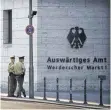  ?? FOTO: DPA ?? Der Eingangsbe­reich des Auswärtige­n Amtes.