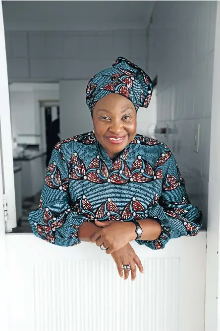  ?? Picture: Alaister Russell ?? Yvonne Chaka Chaka, in a Lufi_D outfit, at her home in Bryanston, Johannesbu­rg. Respect and dignity are her watchwords.