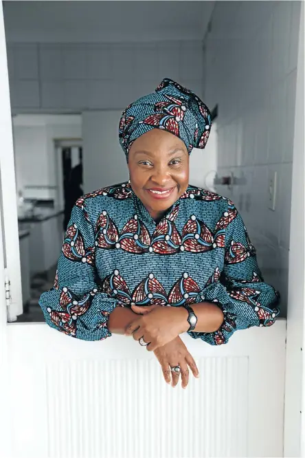  ?? Picture: Alaister Russell ?? Yvonne Chaka Chaka, in a Lufi_D outfit, at her home in Bryanston, Johannesbu­rg. Respect and dignity are her watchwords.