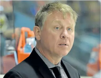  ?? TERRY WILSON/OHL IMAGES ?? Former Maple Leafs defender Todd Gill is in his first season as head of the Owen Sound Attack. With big things expected from the Attack this season, Gill has little room for error in his new job.