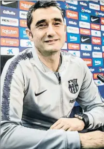  ?? LLIBERT TEIXIDÓ ?? Ernesto Valverde transmitió confianza