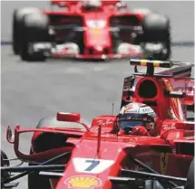  ?? FRANK AUGSTEIN ASSOCIATED PRESS ?? L’écurie Ferrari domine actuelleme­nt le classement du championna­t des constructe­urs.