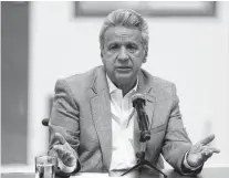  ?? REUTERS ?? Lenín Moreno anunció que Ecuador ya no es garante del diálogo entre Colombia y el ELN. Ahora negociarán en Cuba.