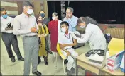  ?? SUNIL GHOSH/HT ?? Corbevax is currently being administer­ed to children aged 12 and above as part of the national immunisati­on drive