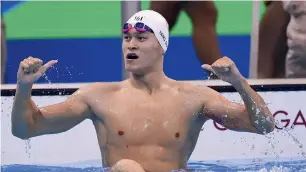  ?? AFP file ?? China’s Sun Yang and Australia’s Mack Horton will resume their bad-tempered rivalry. —