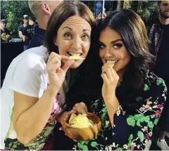  ??  ?? In the jungle: Kezia with 2016 winner Scarlett Moffatt