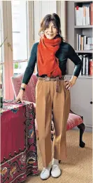  ??  ?? Bohemian flair: Camilla Guinness at her London home