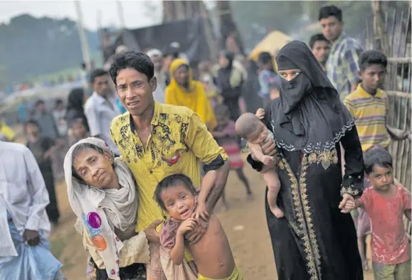  ??  ?? Rohingya refugees in Bangladesh.